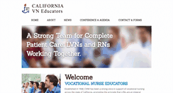 Desktop Screenshot of califvneducators.org